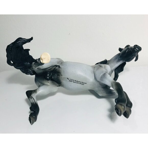 Breyer Nokota Horse Blue Roan Mustang #1279 2007 Benefit Model Figure Gray Black - Picture 6 of 9